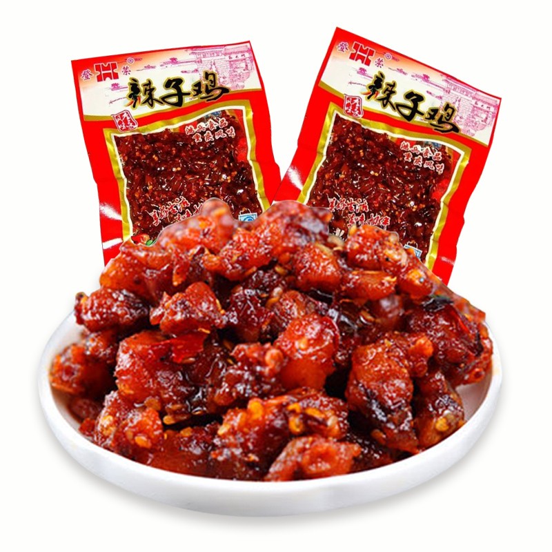 登荣辣子鸡60g*3袋重庆风味麻辣味小吃宿舍零食休闲麻辣鸡丁零食