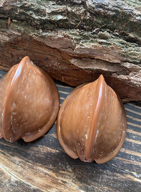 超大橄榄核原料红油单籽手把件外国进口大料盘完上色包浆男女
