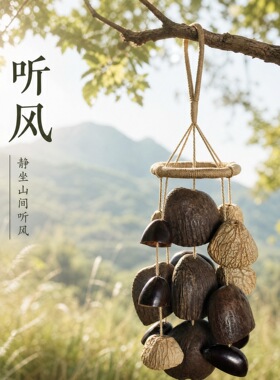 栖风-果壳挂铃天然种子果壳手摇铃云森自野手作溪水声疗愈果壳铃