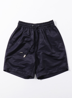 MUSLUN2025铜氨天丝锦纶混纺凉感丝滑抗皱耐磨休闲短裤男