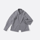 MUSLUN2025春夏轻薄款 可机洗羊毛拉链夹克外套 抗皱防静电透气