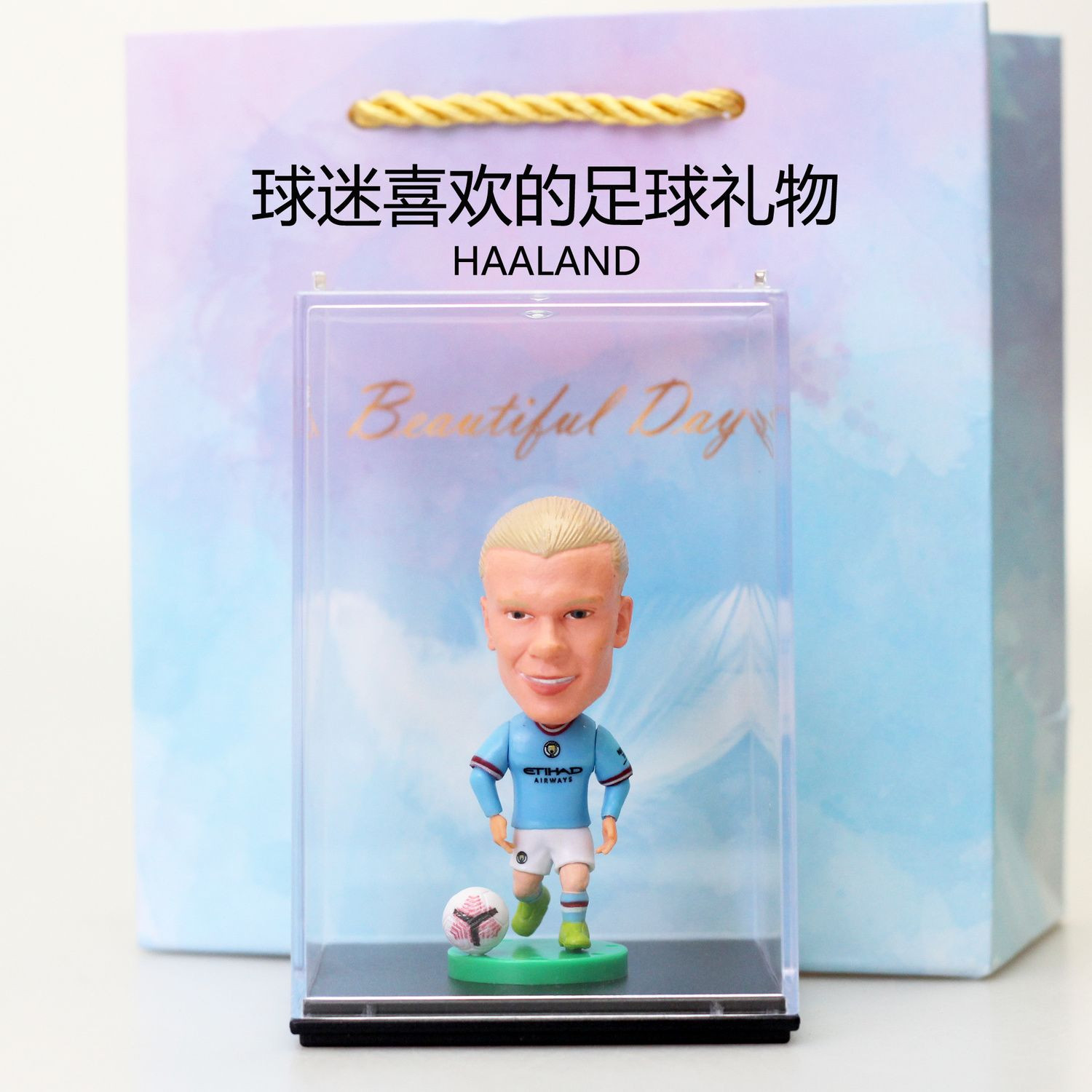 哈兰德手办德布劳内C罗梅西手办