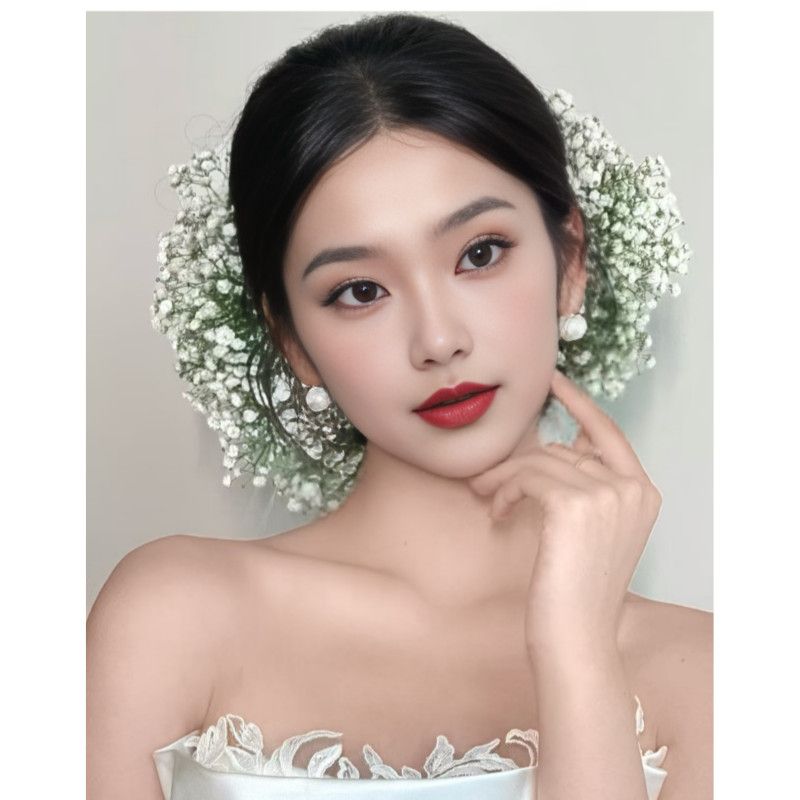 刘亦菲同款满天星新娘头饰森系头花演出发饰度假拍照婚纱礼服配饰