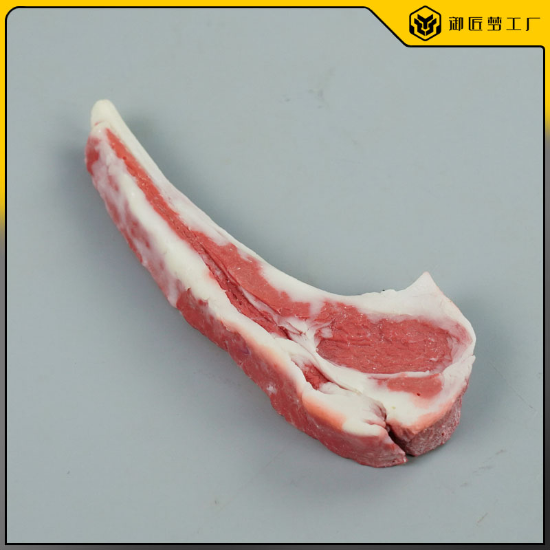 仿真斩斧小羊排模型假生肉道具