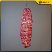 仿真生牛肉模型牛肋条牛肋骨吊龙牛尾骨牛排雕塑直播道具模型