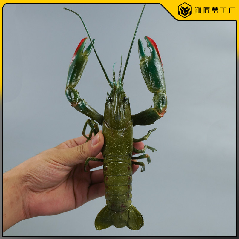 仿真澳洲蓝龙虾模型假海鲜水产淡水小龙虾模具仿真澳洲龙虾模型