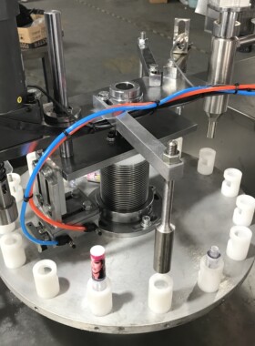 模具塑料铝杯座软管机502胶水单头灌装机全自动PVC铝管灌装封尾机