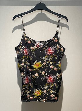 夏季桑蚕丝印花吊带短裤套装女