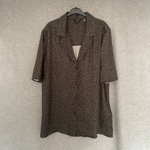 春夏复古通勤短袖宽松女衬衫