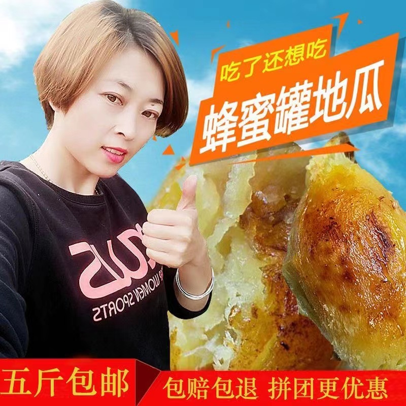 新鲜蜜薯地瓜山东红薯荣成蜂蜜罐