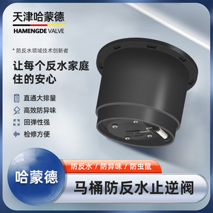 哈蒙德马桶止逆阀110排水管止回阀防反水阀芯卫生间专用单向阀pvc