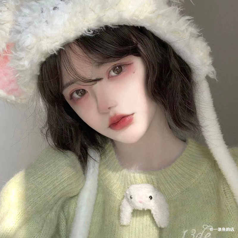【限时清仓一条鱼家】小野猫假发 自然短款 微卷可爱 Lolita