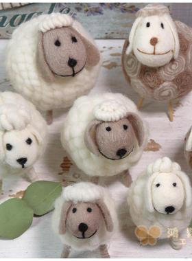 小绵羊小绵羊橱窗毛绒玩具摆件