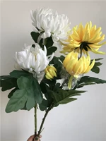 Новый продукт моделирование хризантемы дракона когтя хризантема однополосная поддельная жертва Цветочной надгробия жертв