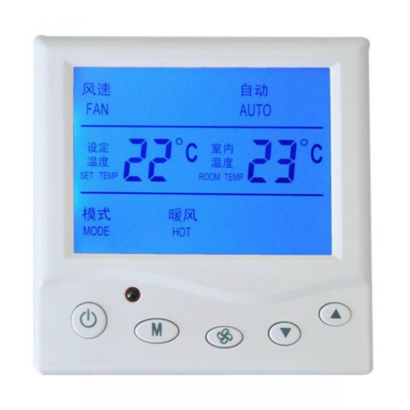 K803中央空调液晶温控器温度控制器风机盘管控温开关额定电流5A