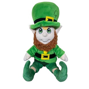 跨境新款圣帕特里克节 St. Patrick's Day 毛绒玩具节日公仔娃娃