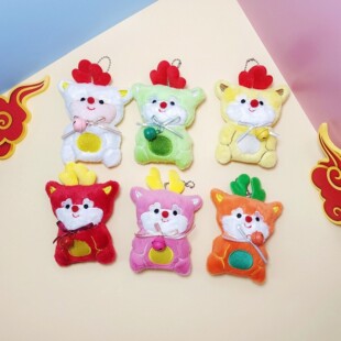 2024龙年吉祥物龙公仔挂件玩偶可爱生肖龙毛绒娃娃节日小礼物学生