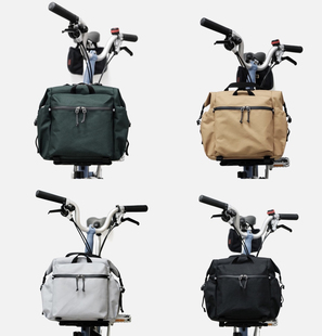 现货韩国PracticoArte小布折叠车头包猪鼻包车前置车把包大容量轻