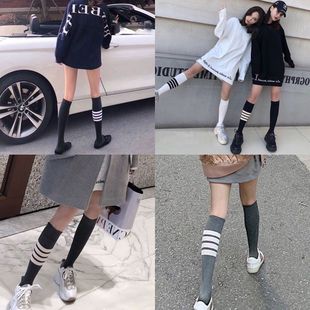 日系 夏季 长袜子女韩版 小腿袜学生ins潮长筒袜秋冬季 JK高筒袜薄款