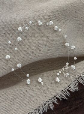 s925银韩系ins拉丝猫眼项链手链