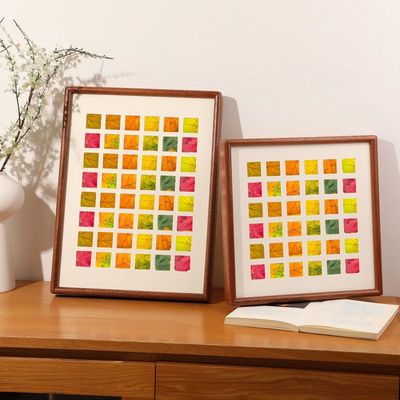 榫卯格空框落叶实木2448收集画框