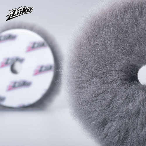 liike海绵盘灰色羊毛盘6寸长毛重切削抛粗划痕处理汽车羊毛抛光盘