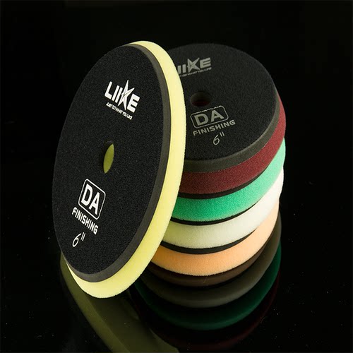 liike震抛海绵盘抛光盘轮汽车羊毛球粘盘抛光轮还原海绵盘7寸包邮