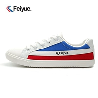 Feiyue / giày bay giày nam giày nữ màu vải giày da khâu đôi giày nhỏ màu trắng giày thông thường 644 - Plimsolls giày converse nữ cổ thấp