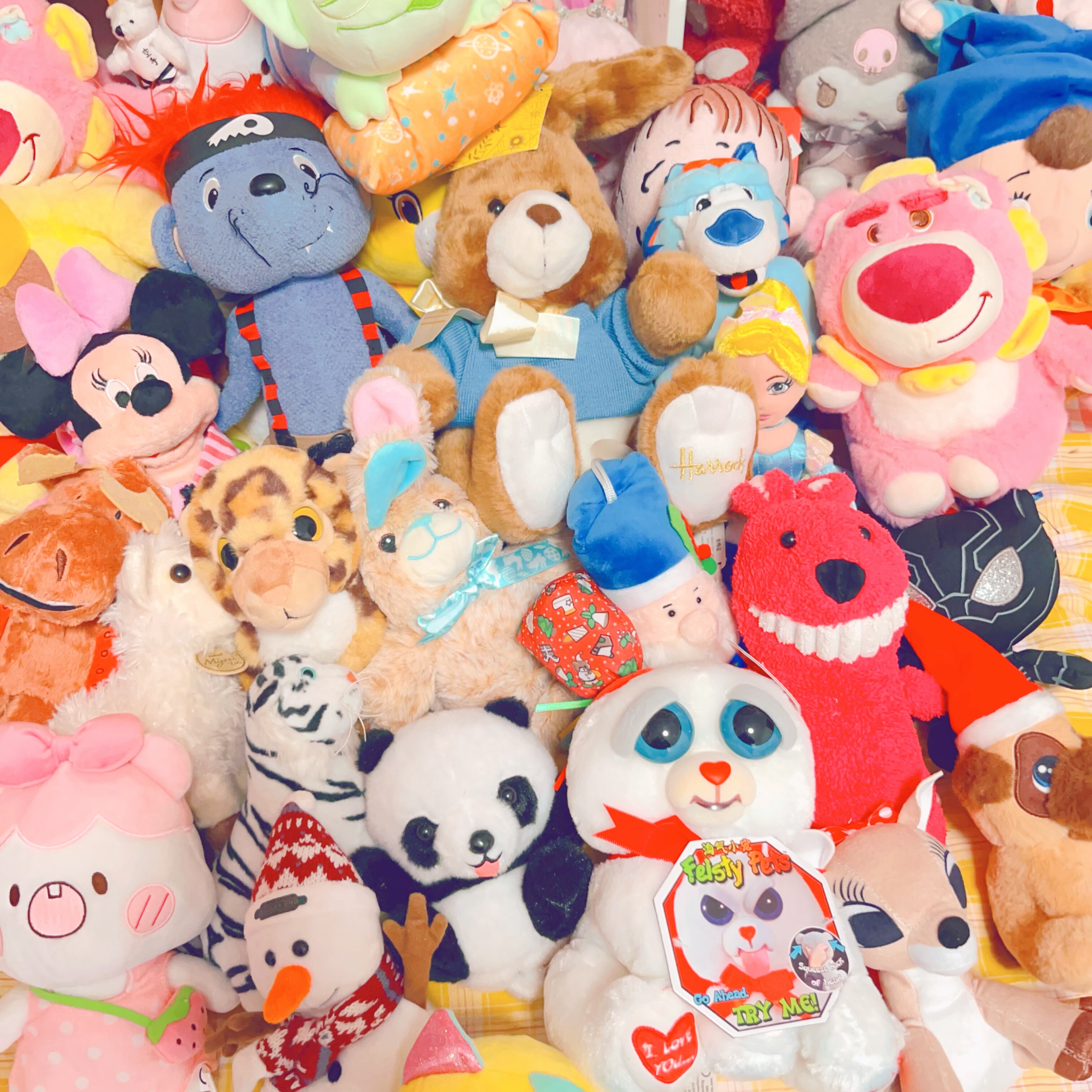 【B】日单杂款熊猫猴子狮子公主熊熊毛绒玩具玩偶公仔摆件礼物