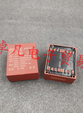 MYRRA 45027 2x115VAC转2x12VAC 2X3VA 美尔亚 变压器