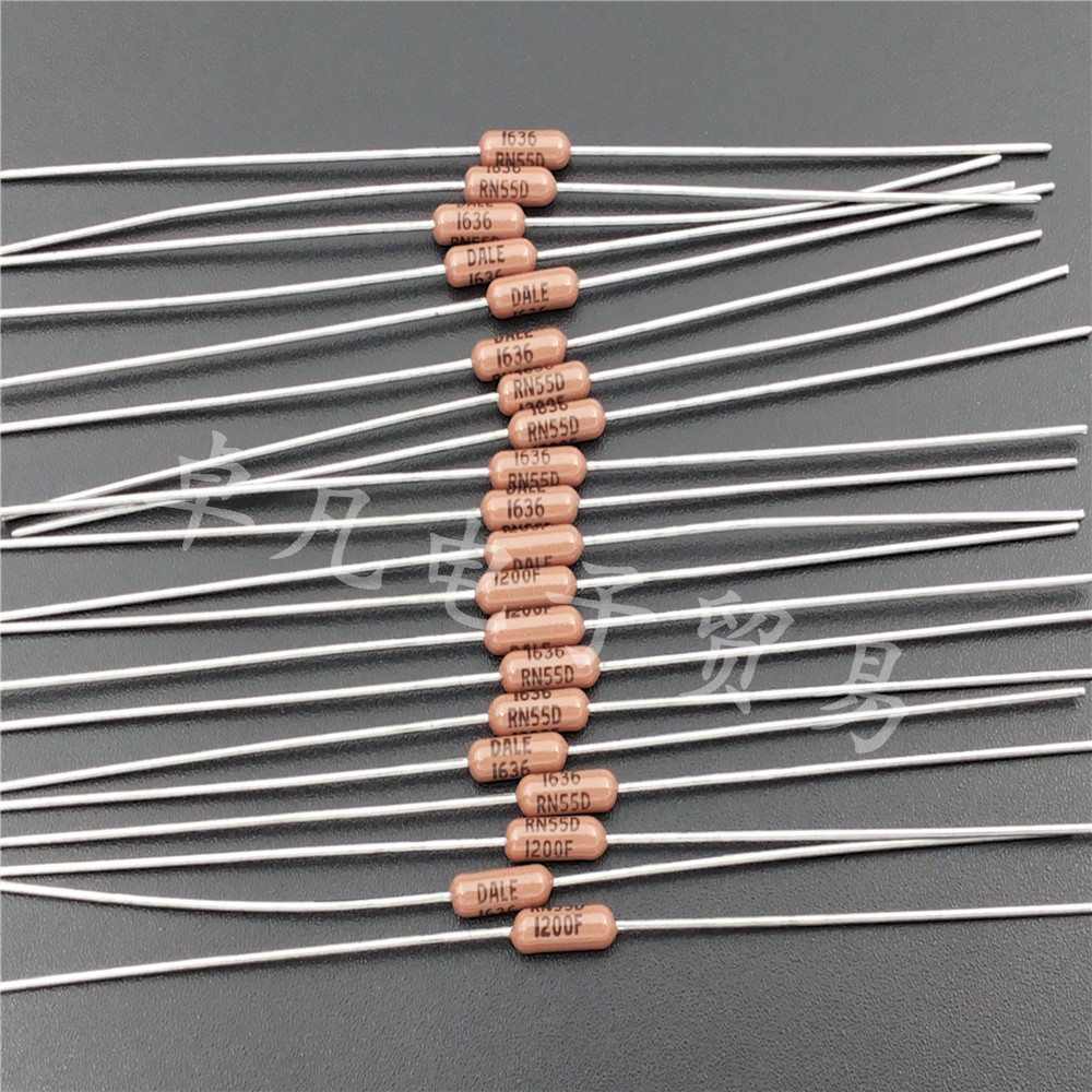 美国产 DALE 120R RN55D 1/4W 0.25W  VISHAY 1%金属膜电阻 1200F