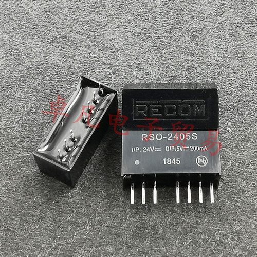 奥地利产 RECOM 隔离式转换器 RSO-2405S 24V转5V 200mA