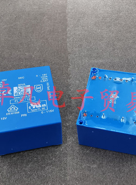 德国产 2x115V转2x18V 2x15VA BLOCK 电源变压器 FL30-18