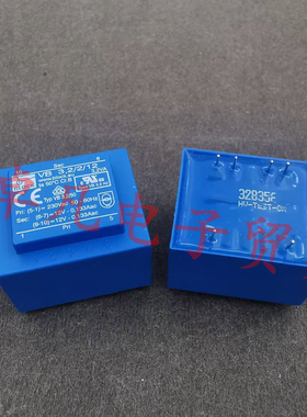 德国产 230Vac转2X12V 3.2VA BLOCK VB 3,2/2/12 电源变压器