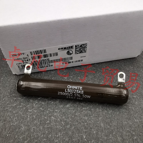 L50J25KE线绕电阻OHMITE25K50W