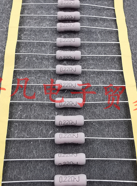 KOA  MOSX 0.22R 3W 5%  铜脚 0.22欧 金属膜电阻 0.22Ω·J