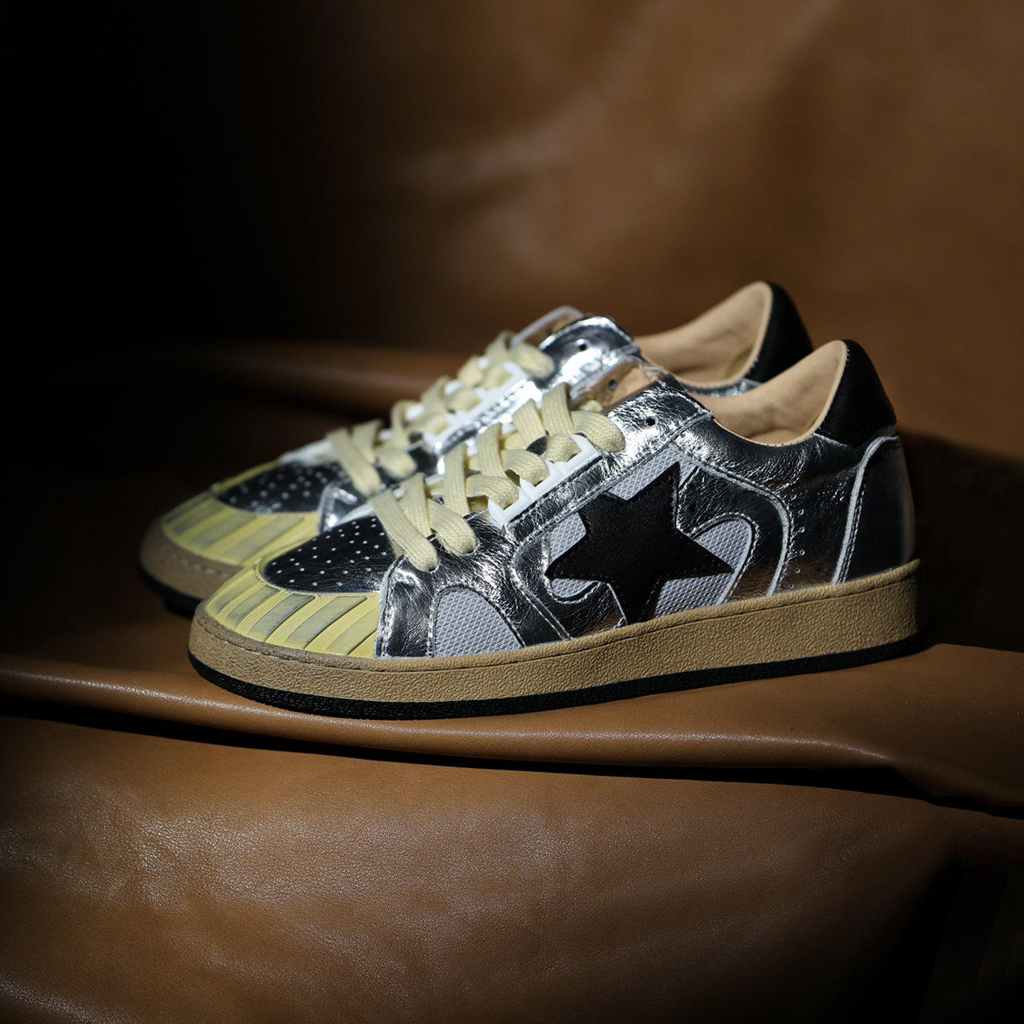 冉言2025G家鞋女鞋真皮小脏鞋擦色做旧内增高休闲板鞋