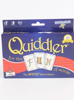 Quiddler Card Game 英文版桌游 奎德乐