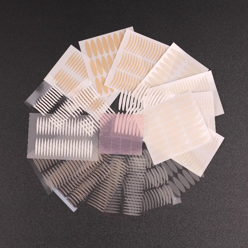 20款混合装新手初学者双眼皮贴单面蕾丝网状雾面双眼皮双面纤维条