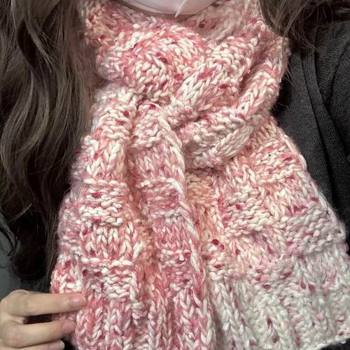 彩虹糖围巾毛线手工diy礼物编织材料包针织送女友钩打发时间2024