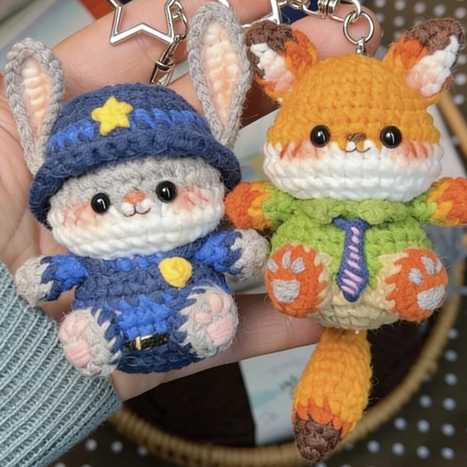 疯狂动物城2周边包挂件钥匙扣diy手工材料包尼克狐朱迪兔玩偶挂饰,服饰配件/皮带/帽子/围巾,DIY编织材料包,淘宝优惠券,粉丝福利购,淘宝优惠卷