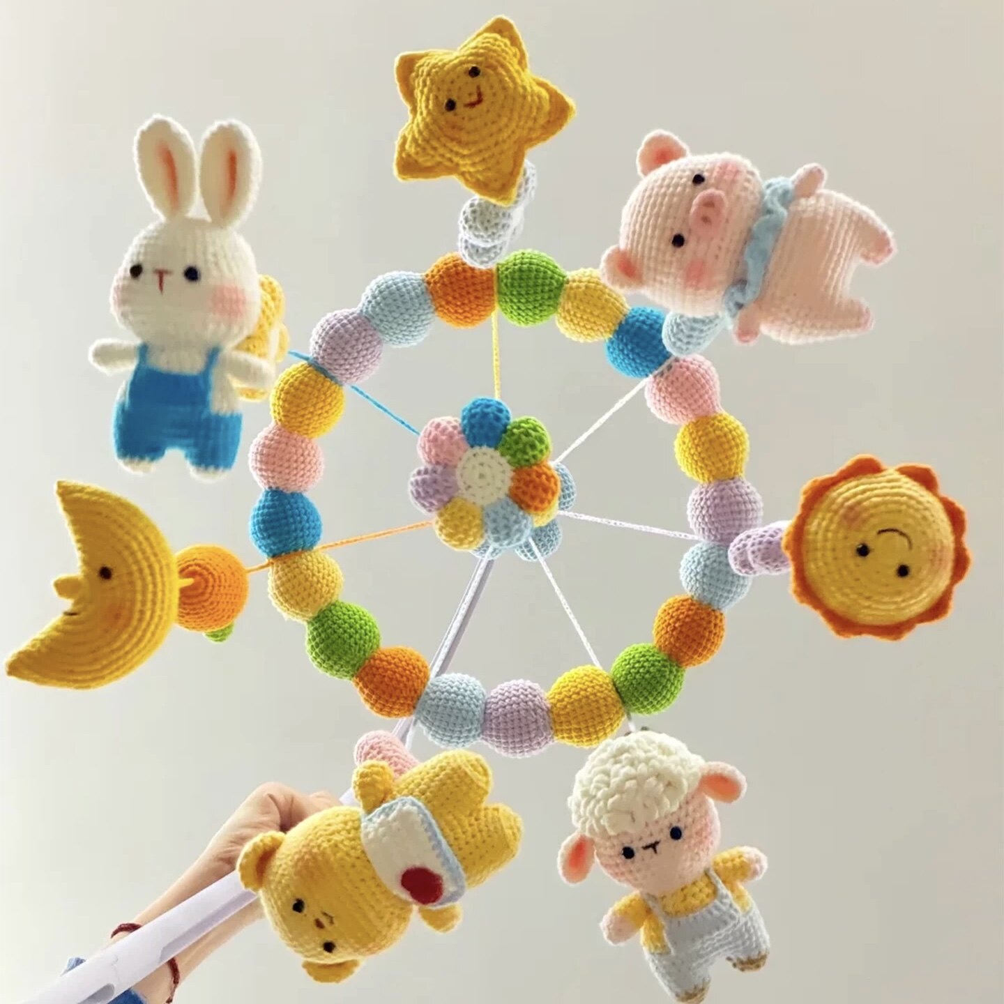 毛线手工diy婴儿床铃钩针编织材料包针织礼物勾孕期打发时间神器