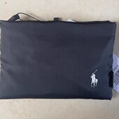 百搭黑色折叠购物袋 2024秋冬款 单肩包 束口环保袋