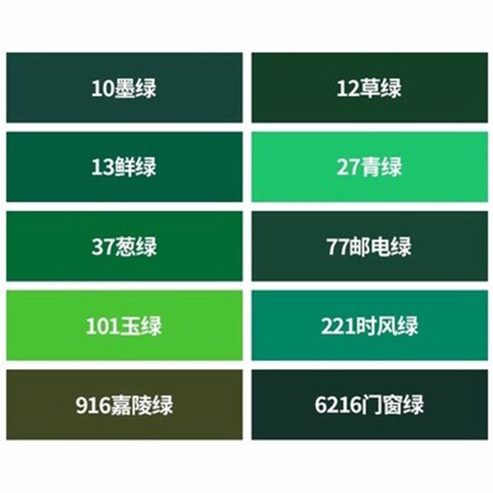 三和喷漆葱绿草绿军绿色玉绿鲜绿青绿色墨绿时风绿嘉陵绿喷漆油漆