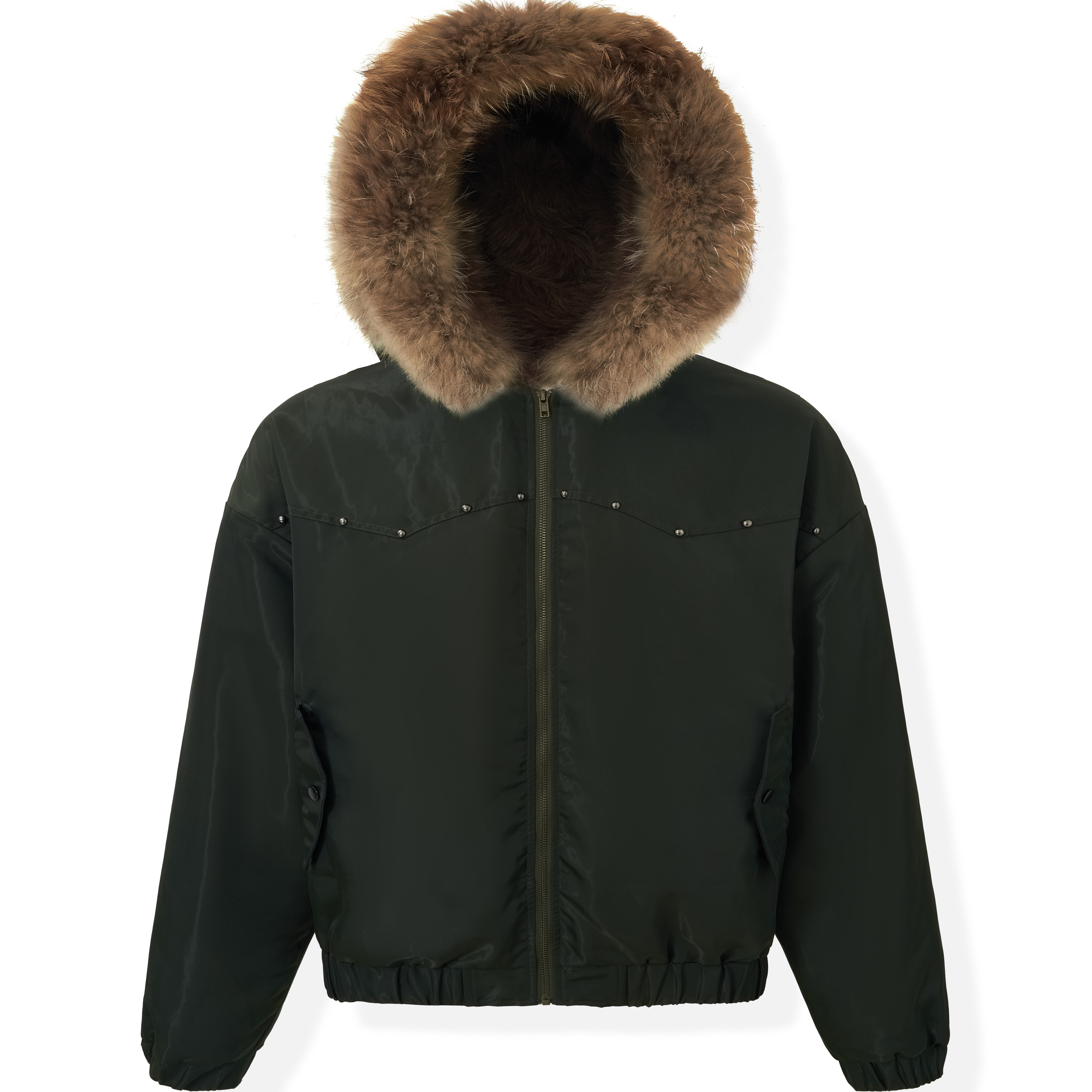 李峙锦HYPERKILLER25FW座山雕皮草带帽夹克保暖连帽防风