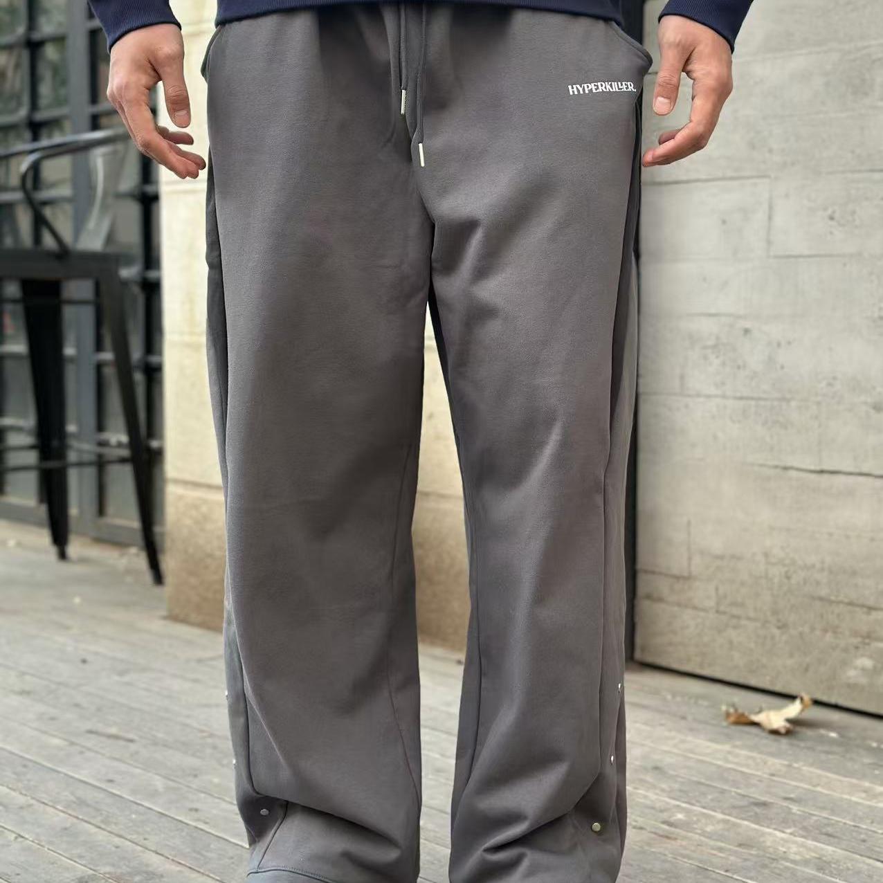 HYPERKILLER 2024FW李峙锦解构主义拼接直筒微阔休闲裤