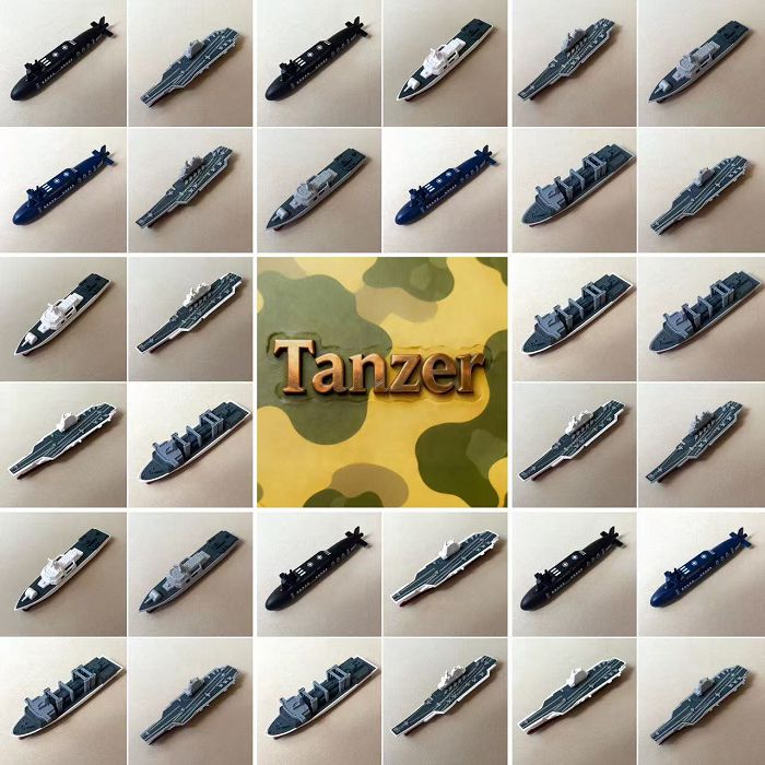 Tanzer建筑工程汽车模型-儿童静态玩具-合金-驱逐舰航母潜艇-A1组