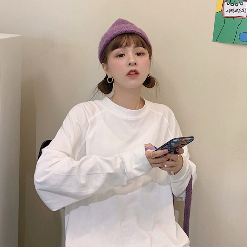 白色长袖打底衫2025新款欧洲站女装欧货t恤内搭上衣爆款秋冬卫衣