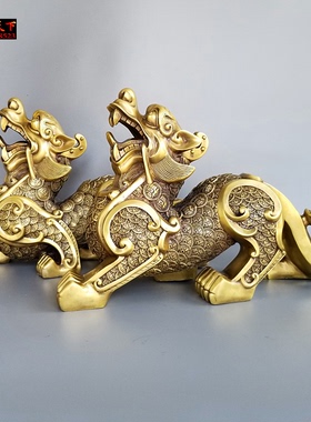 纯铜貔貅招财纳福天禄风水摆件