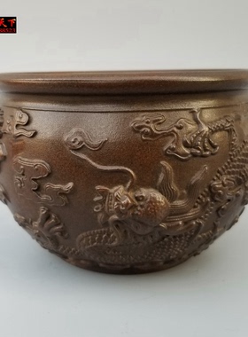 仿古风双龙戏珠摆件定做工艺礼品